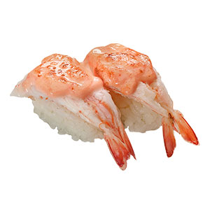 SEARED SHRIMP WITH POLLOCK ROE